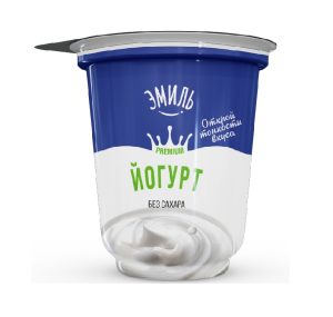 Йогурт ложковый ЭМИЛЬ без сахара 1,5% 275 гр п/стак