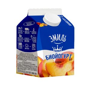 Биойогурт ЭМИЛЬ персик 1,5% 450 гр п/п