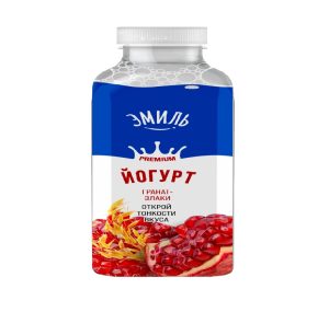 Йогурт питьевой ЭМИЛЬ гранат злаки 2,5% 310 гр п/бут