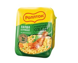 Лапша РОЛЛТОН В ЛОТКЕ со вкусом курицы, 90 гр