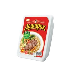 Лапша ДОШИРАК В ЛОТКЕ со вкусом говядины, 90 гр