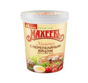 Майонез МАХЕЕВЪ с перепелиным яйцом 800 гр (ведро)