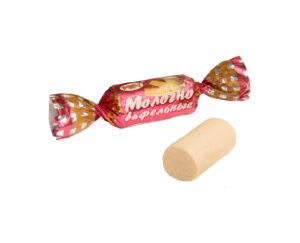 Конфеты МОЛОЧНО-ВАФЕЛЬНЫЕ вес 0,5 кг