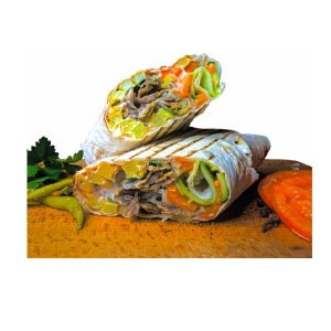 Шаурма средняя с овощами (говядина)