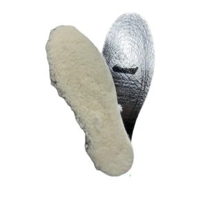 Стельки утеплённые с белым мехом