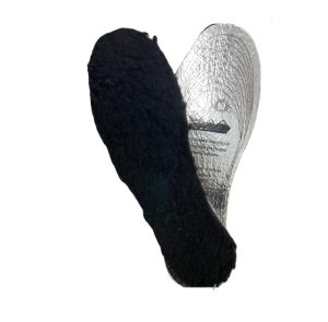 Стельки утеплённые с черным мехом