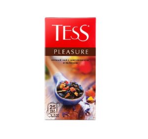 Чай TESS Pleasure с шиповником и яблоком, 25 пакетиков
