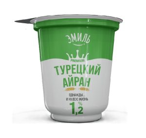 Турецкий айран ЭМИЛЬ 1,2% 270 гр п/стак