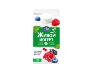 Живой йогурт FOOD MASTER лесные ягоды, 0,5 л