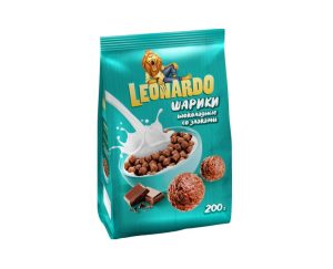 Готовый завтрак Leonardo шоколадные шарики, 200 гр