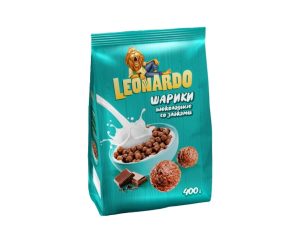 Готовый завтрак Leonardo шоколадные шарики, 400 гр