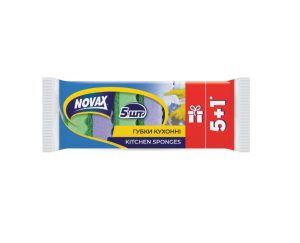 Губка NovaX размер 95*63*34 (5+1 шт в подарок)