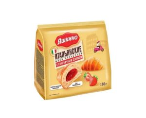 Мини-круассаны с ЯШКИНО клубничной начинкой 180 гр