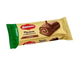 Рулет глазированный ЯШКИНО с какао 200 гр