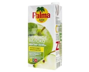 Сок PALMA зелёное яблоко нектар 0,95 л