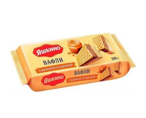 Вафли ЯШКИНО с вареной сгущенкой 300 гр