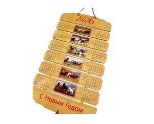 Календарь деревянный, настенный 2026 г