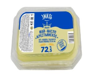 Масло ЭМИЛЬ сливочное Крестьянское 72,5% 200 гр конт.