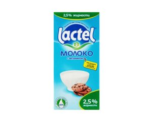 Молоко LACTEL ультра пастеризованное 2,5% 1 л