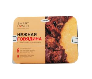 SMART LUNCH Нежная говядина с ароматным гороховым пюре 270 гр