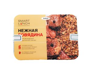 SMART LUNCH Нежная говядина в сопровождении рассыпчатой гречки 270 гр