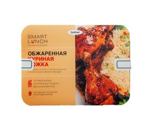 SMART LUNCH Обжаренная куриная ножка в соевом соусе в сопровождении риса Басмати и кусочками свежих овощей 270 гр