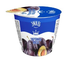 Творожная масса ЭМИЛЬ с черносливом 4,5% 180 гр п/стак