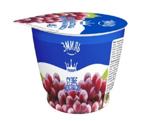 Творожная масса ЭМИЛЬ с изюмом 4,5% 180 гр п/стак