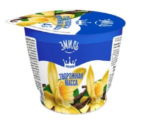 Творожная масса ЭМИЛЬ с ванилином 4,5% 180 гр п/стак