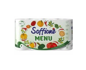 Бумажные полотенца SOFFIONE Menu 2 слоя 4 рулона
