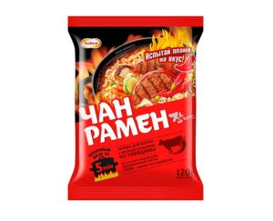 Лапша ЧАН РАМЕН В ПАКЕТЕ с острым бульоном из говядины 120 гр