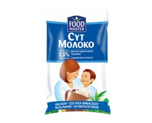 Молоко FOODMASTER (мягкая упаковка) 2,5% 1 л