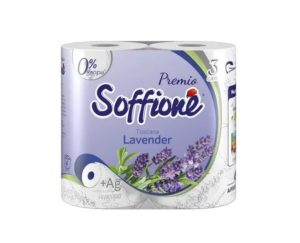 Туалетная бумага SOFFIONE Премиум Toscana Лаванда 3 слоя 4 рулона