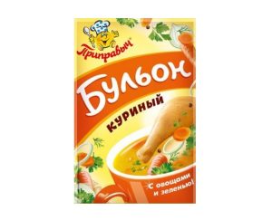 Бульон куриный ПРИПРАВЫЧ с овощами и зеленью 75 гр