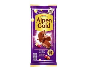 Шоколад ALPEN GOLD фундук и изюм 85 гр