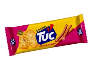 Крекер TUC копченые колбаски, 100 гр